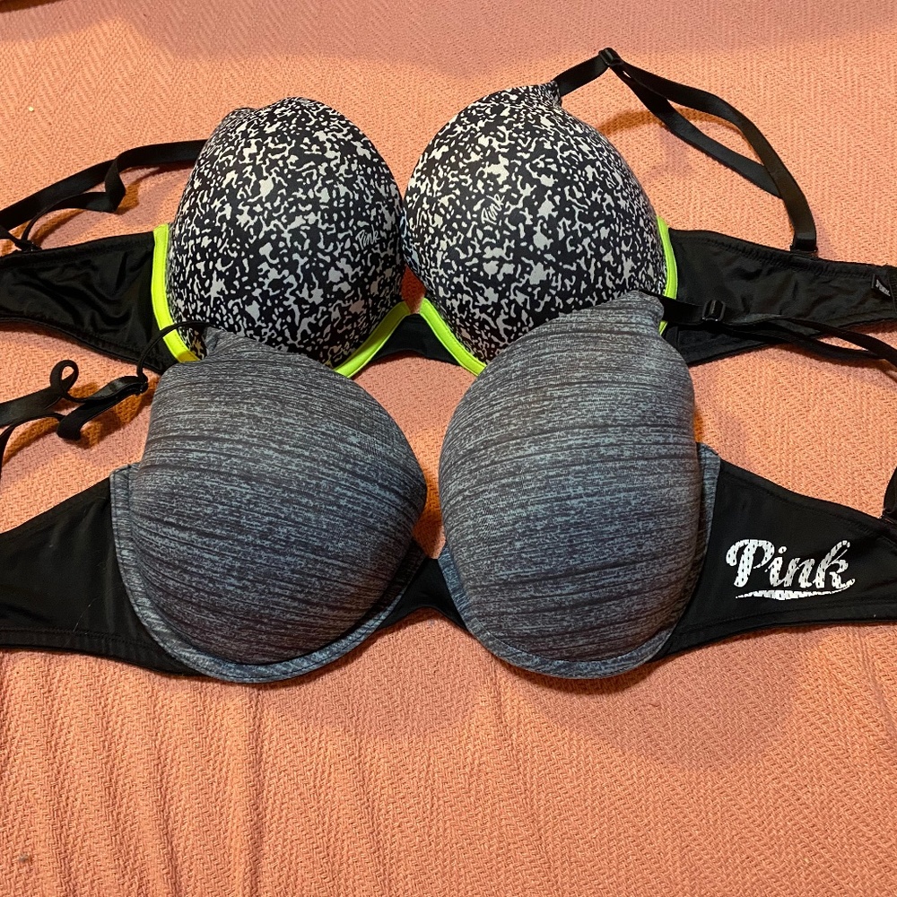 Two PINK bras